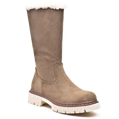 Picture of Boot in a mix of materials for fall and winter