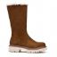 Boot in a mix of materials for fall and winter の画像
