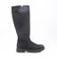 Imagem de Black faux suede boot with zip closure