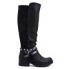 Picture of Boot in a mix of materials for fall and winter