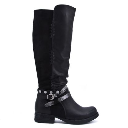 Picture of Boot in a mix of materials for fall and winter