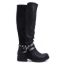 Изображение Boot in a mix of materials for fall and winter