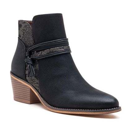 Picture of Faux leather ankle boot