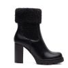 Picture of Faux leather boot with fur