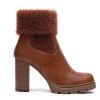 Picture of Faux leather boot with fur