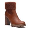 Picture of Faux leather boot with fur