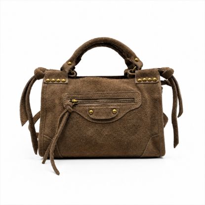 Picture of OLAYA SUEDE LEATHER HANDBAG