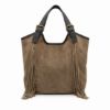 Picture of Suede tote bag with fringes