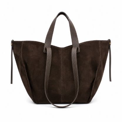 Picture of Soft suede leather tote