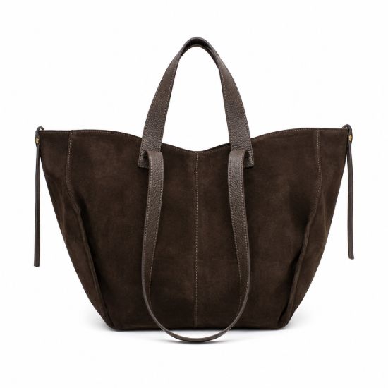 Picture of Soft suede leather tote