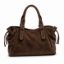 Suede leather handbag の画像