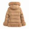 Picture of Hooded puffer jacket with faux fur trim