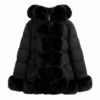 Picture of Hooded puffer jacket with faux fur trim
