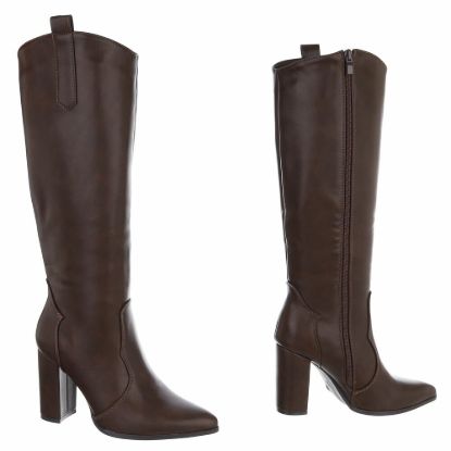 Imagem de Botas de Salto Alto Femininas - Castanho