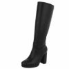 Imagem de Botas de Salto Alto Femininas - Black