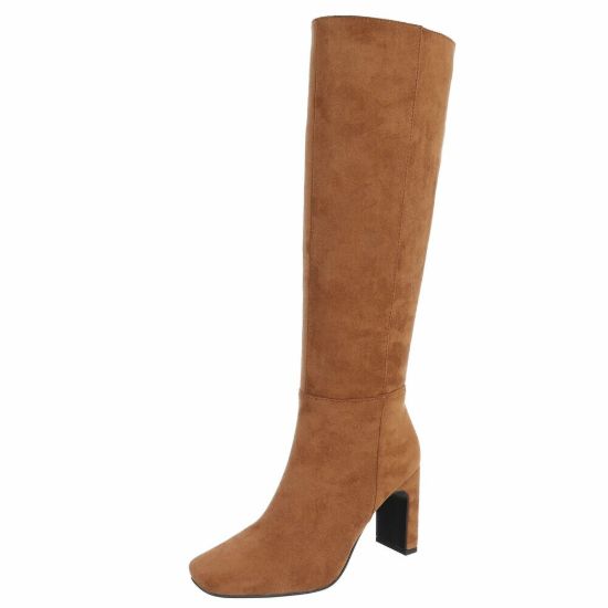 Imagem de Botas de Salto Alto Femininas - Camel