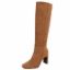 صورة Botas de Salto Alto Femininas - Camel