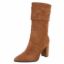 صورة Botas de Salto Alto Femininas - Camel