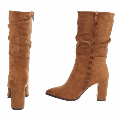 Imagem de Botas de Salto Alto Femininas - Camel