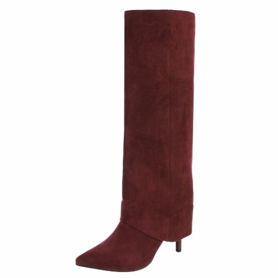 Imagem de Botas de Salto Alto Femininas - Burgundy