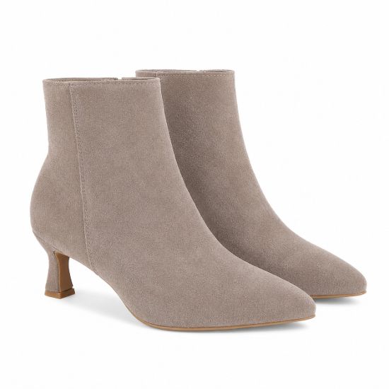 Imagem de Botins de Salto  Femininas - Taupe