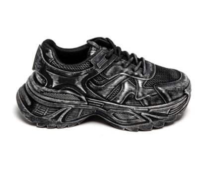 Picture of Lace-up sneaker, large sole, metal effect