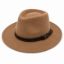 Afbeeldingen van Hat in pure wool Waterproof Crushable with ribbon