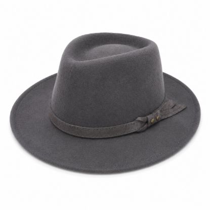 Picture of Hat in pure wool Waterproof Crushable with ribbon