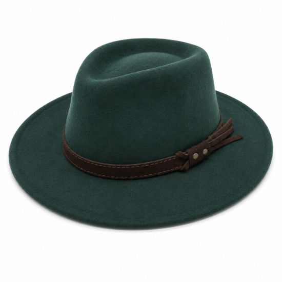 Picture of Hat in pure wool Waterproof Crushable with ribbon