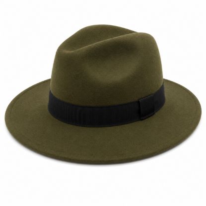 Picture of Italian fedora in classic cashmere-wool