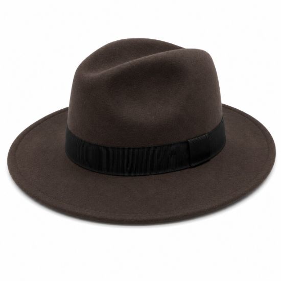 Picture of Italian fedora in classic cashmere-wool