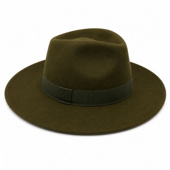 Picture of Hat with LARGE BORDERS in pure Wool