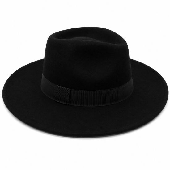 Picture of Hat with LARGE BORDERS in pure Wool