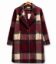 Picture of Mid-length casual checked coat jacket